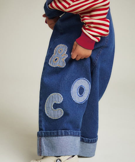 Claude&Co -  blythe claude patch denim dungaree