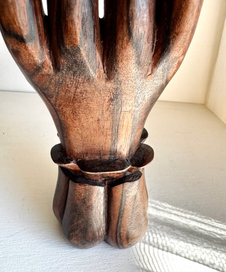 Vintage Wooden Hand Sculpture