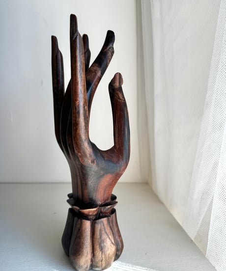 Vintage Wooden Hand Sculpture