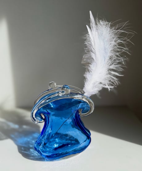 Glass Purse Vase