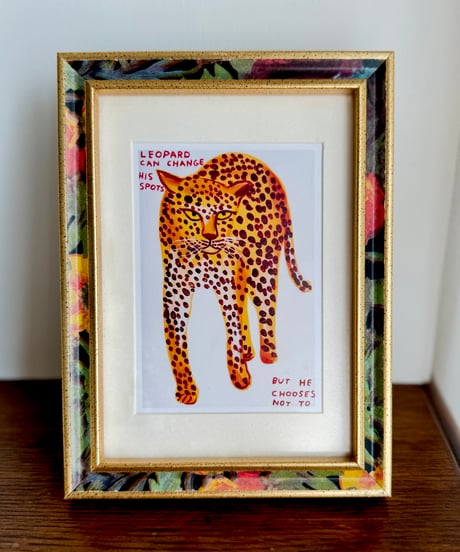 Framed Art | Leopard with a Message