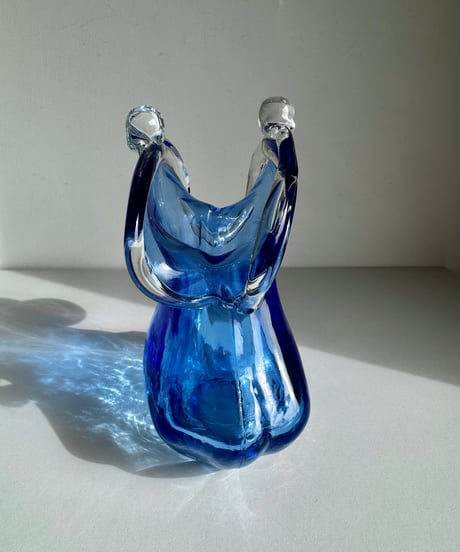 Glass Purse Vase