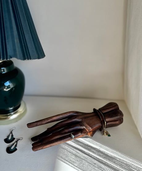 Vintage Wooden Hand Sculpture