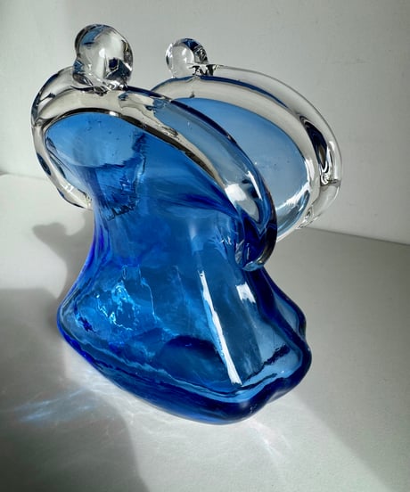 Glass Purse Vase
