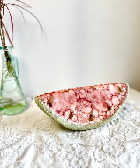 Handcrafted Ceramic Watermelon Object