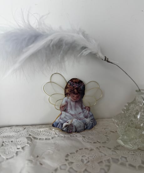 Angel with White Bunny