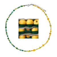 Landscape Candy Necklace -two tone-/ Misty Apple