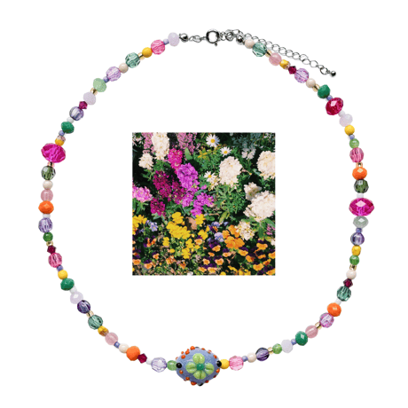 Landscape Candy Necklace / Flower Garden