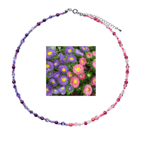Landscape Candy Necklace -two tone-/ Vivid Flowers
