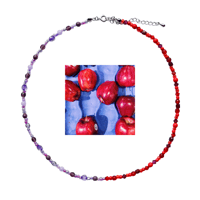 Landscape Candy Necklace -two tone-/ Apple Season