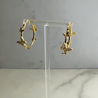 Butterfly hoop pierce / silver925