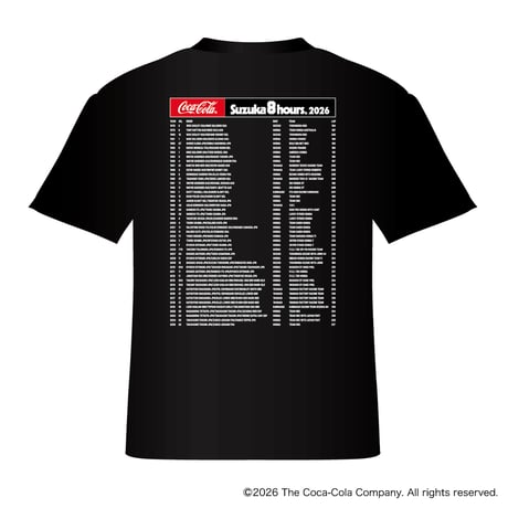 鈴鹿８耐リザルトTシャツ（ブラック）