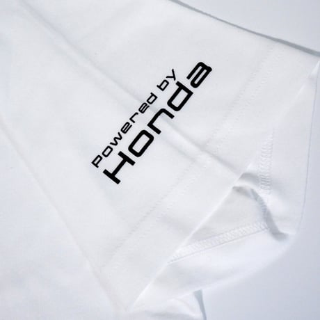 Honda縦ロゴTシャツ（ホワイト）