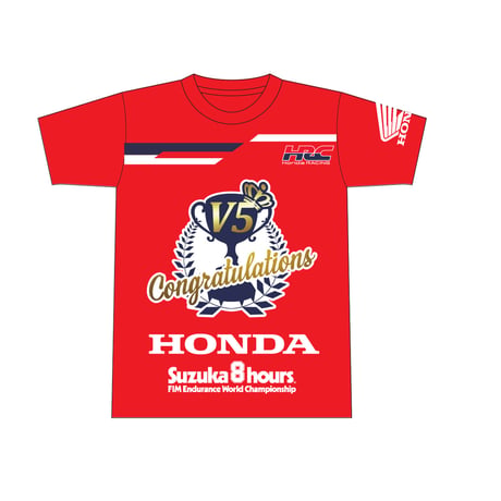 【受注販売】2026鈴鹿８耐 Honda HRC優勝記念Tシャツ（DVDセット）