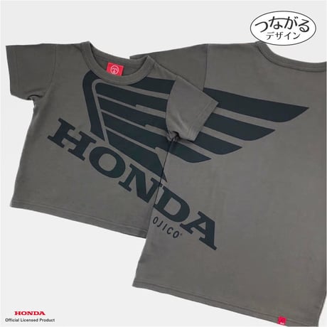 Honda×OJICO「ウイング」Ｔシャツ（グレー）