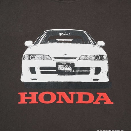 Honda×FIRST DOWN USAコラボ「INTEGRA TYPE R」Tシャツ（ブラック）