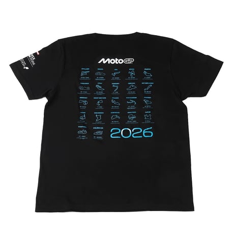 26MotoGP™ワールドサーキットTシャツ（バックプリント/ブルー）