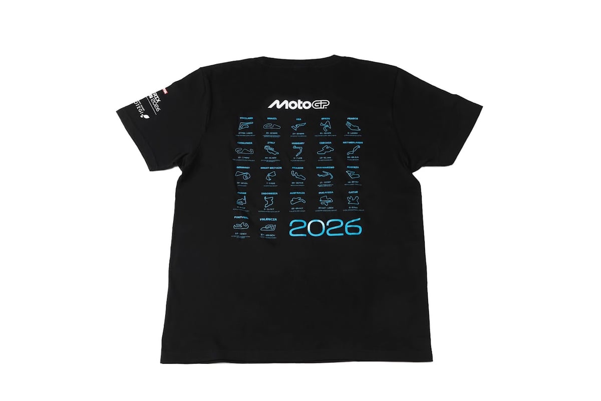 26MotoGP™ワールドサーキットTシャツ（バックプリント/ブルー