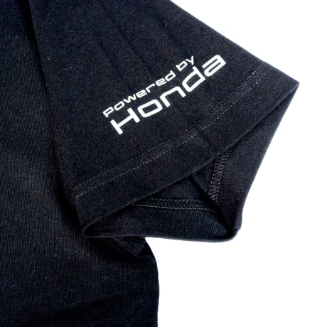 Honda縦ロゴTシャツ（ブラック）