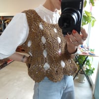 Vintage hand made knit vest