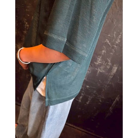 hunch  シアーワッフルステッチTee