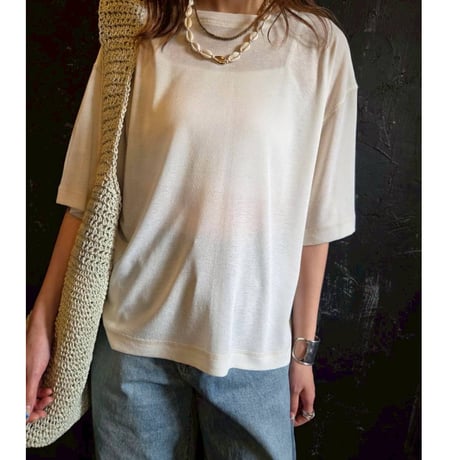 hunch  シアーワッフルステッチTee