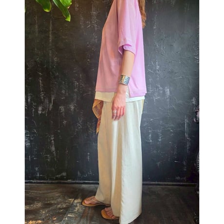 hunch  シアーワッフルステッチTee