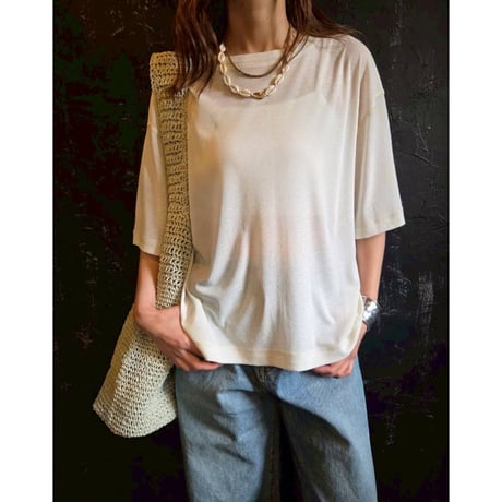 hunch  シアーワッフルステッチTee