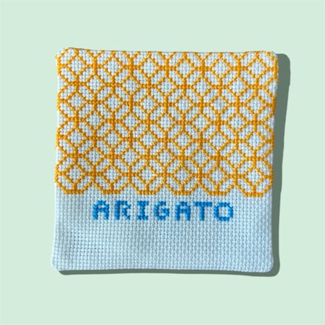 メッセージ刺繍コースター