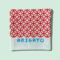メッセージ刺繍コースター