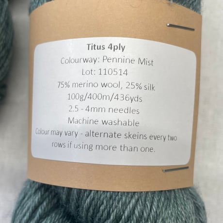 268　〈A〉Eden College Yarns　Titus 4ply