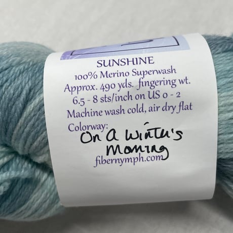268　〈A〉Fibernymph Dye Works　SUNSHINE