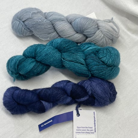 286　malabrigo　Lace　3色3カセセット
