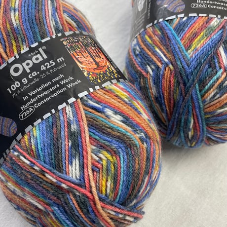 274　〈A〉opal毛糸　フンデルトヴァッサーシリーズ4玉セット