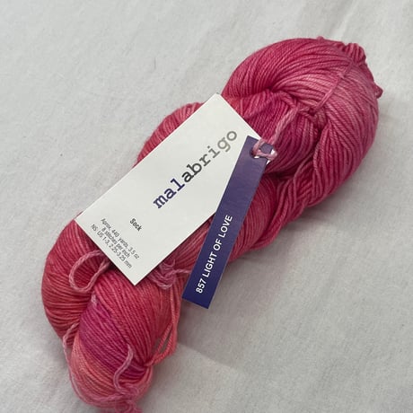 268　〈B〉malabrigo　Sock COL:857　LIGHT OF LOVE