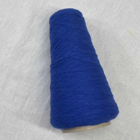 273　青色3本撚り毛糸　全量139ｇ