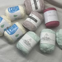 270　コットン毛糸詰め合わせ8玉セット