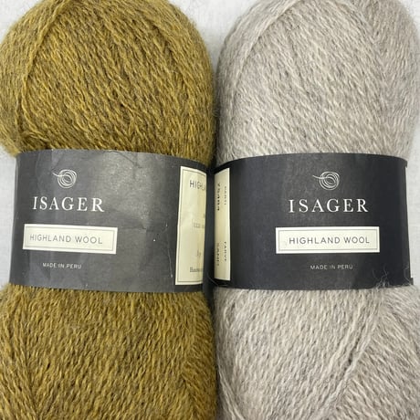 272　〈A〉HIGHLAND WOOL2色2玉＆〈B〉SILK MOHAIR　2色　1.84玉セット