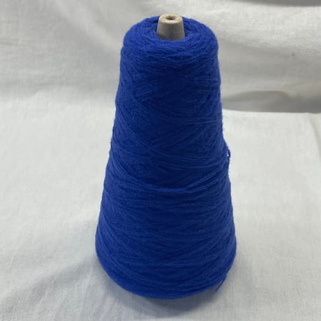 273　青色3本撚り毛糸　全量139ｇ