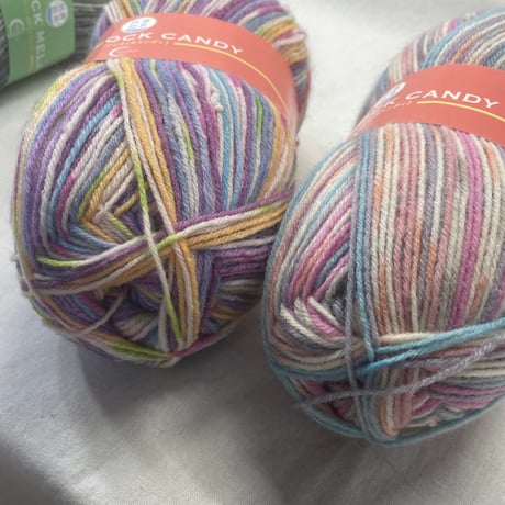 0　〈A〉FREE SOCK CANDY2玉＆FREE SOCK MELANGE1玉　計3玉セット