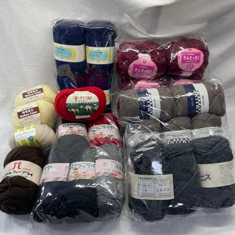 000　人気メーカーのウール毛糸のみ♪毛糸詰め合わせセット㊲　※送料込み商品