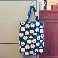 花柄手提げバッグ【ATELIER HAYLOFT.M】(手提げ レトロ 薄型 )
