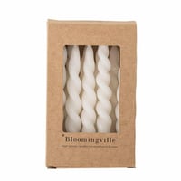 【Bloomingville】ツイストミニキャンドル　ホワイト　12個入りセット