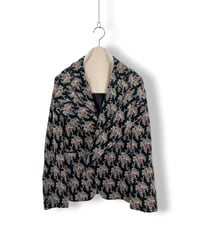 01AW COMME des GARCONS – Floral Jacquard Jacket