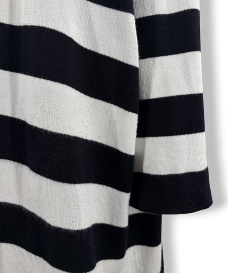 Daniela Gregis – Boatneck Striped 3/4-Sleeve Sweater
