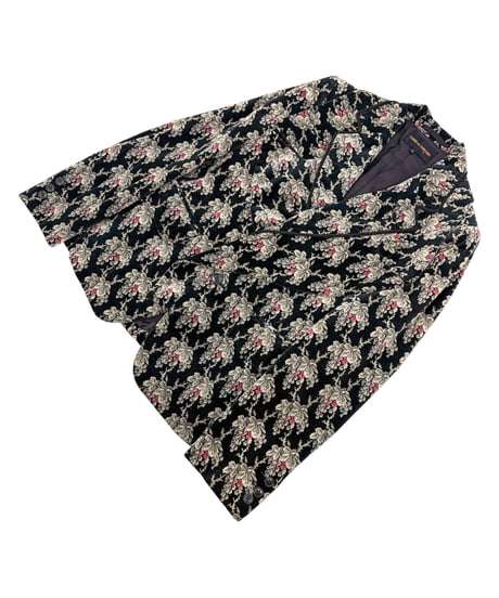01AW COMME des GARCONS – Floral Jacquard Jacket