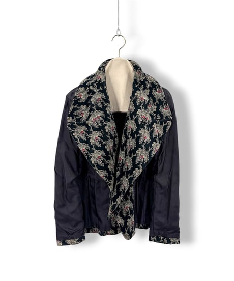 01AW COMME des GARCONS – Floral Jacquard Jacket