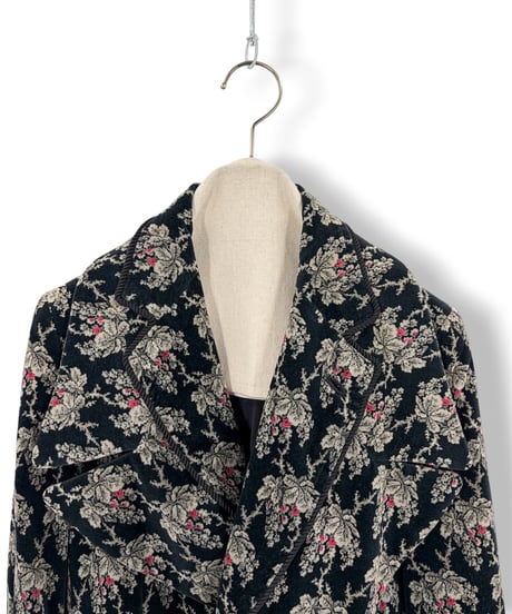01AW COMME des GARCONS – Floral Jacquard Jacket