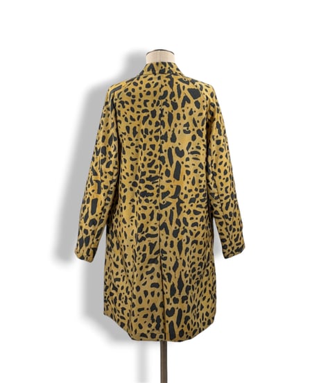 20AW DRIES VAN NOTEN – Leopard Print Balmacaan Coat