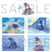 カワウソくん ポストカードセット (Park side)